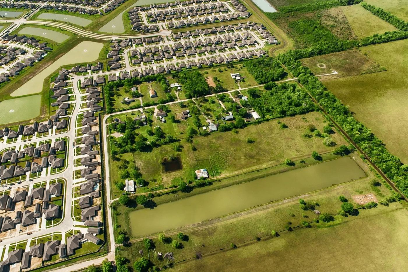 Aerial view of Southeast U.S. land parcel — ACCRE Land Advisory